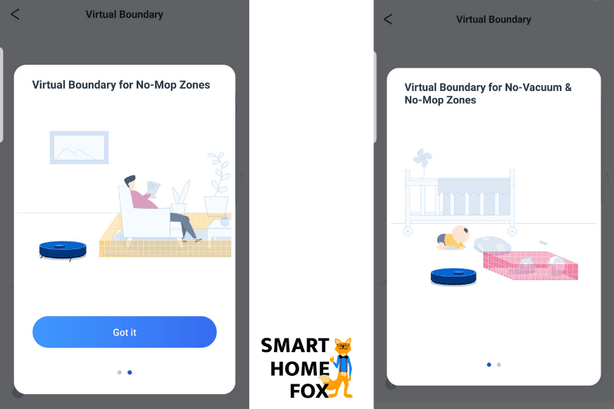 No-Go und No-Mop-Zonen werden in der Ecovacs Deebot T9 App definiert